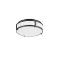 Dweled Constantine 14in LED Flush Mount 3000K in Black FM-272